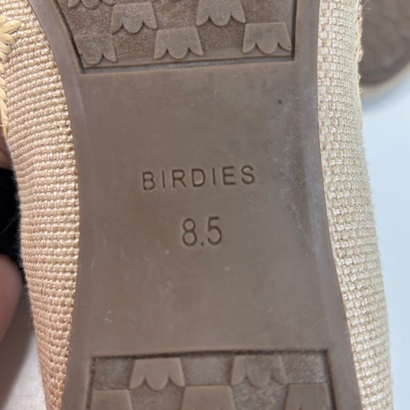 Birdies Starling Raffia Flat Fabric Beaded Womens Botanico Loafer Shoe 8.5 - Picture 10 of 12